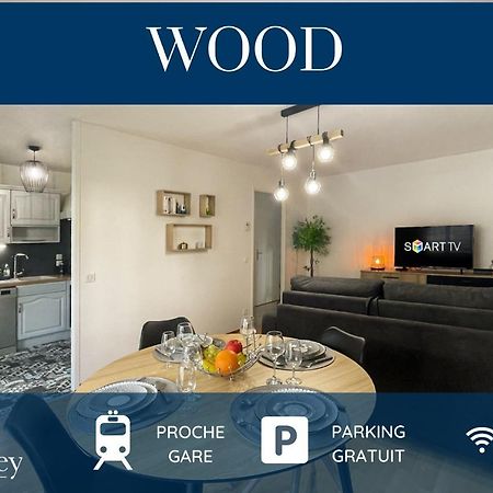 Homey Wood: Cozy Apartment Near Geneva with Private Parking and Balcony Annemasse Exterior photo