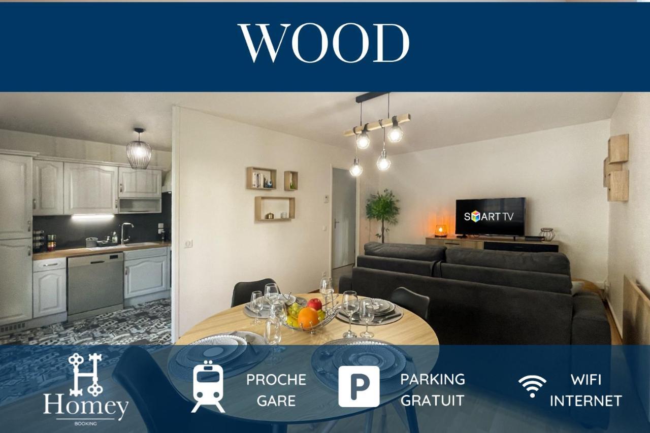 Homey Wood: Cozy Apartment Near Geneva with Private Parking and Balcony Annemasse Exterior photo